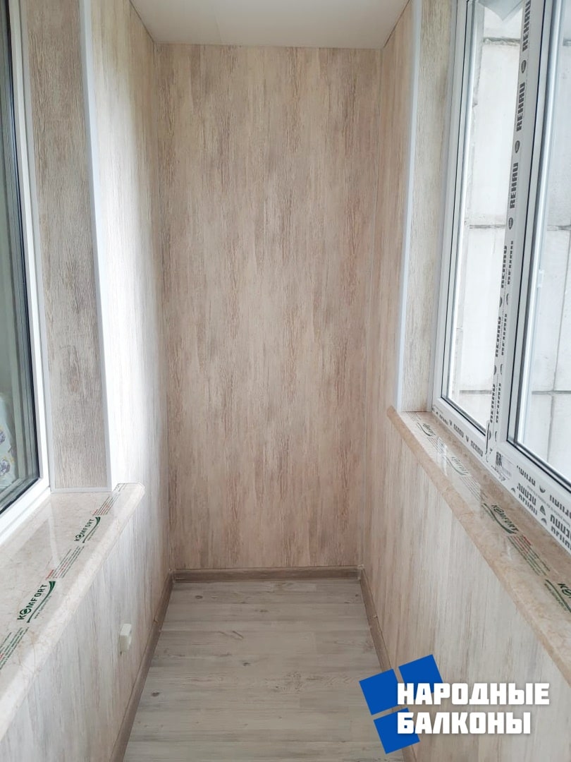 Обшивка балкона пластиковыми и МДФ панелями